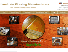 Tablet Screenshot of laminateflooringmanufacturers.com